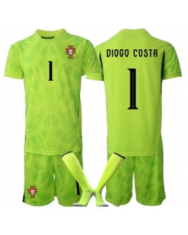 Billige Fotballdrakt Portugal Diogo Costa #1 Keeper Replika Hjemmedraktsett Barn VM 2026 Kortermet (med bukser)